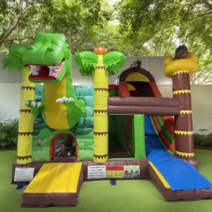 HJ38 Dinosaur slide, obstacle bouncy castle