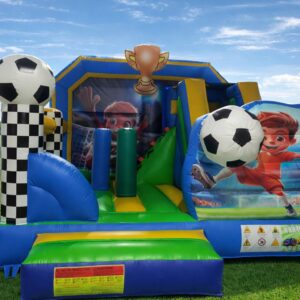 HJ57 Sliding football obstacle bouncy castle