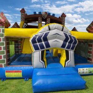 HJ127 Castle with double sliding bouncy castle