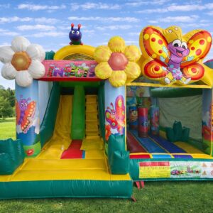 HJ06 Butterfly slide, obstacle bouncy castle
