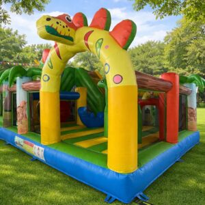 HJ16 Dinosaur park with slide and obstacle course