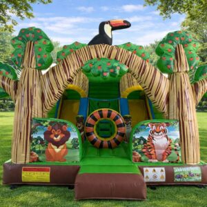 HJ18 Jungle double slide, obstacle course