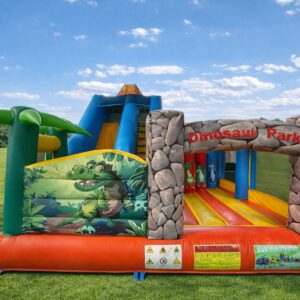 HJ28 Dinosaur park with slide and obstacle course