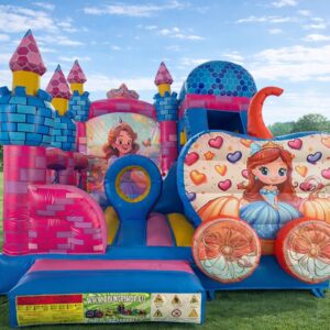 HJ41 Princess Castle Sliding, obstacle bouncy castle