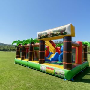 HJ34 Gekkó park csúszdás, akadályos játékpark