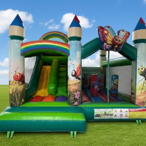 HJ03 Butterfly slide, obstacle bouncy castle