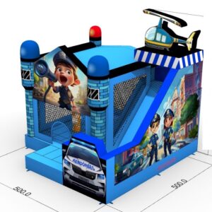 Police slide, obstacle course