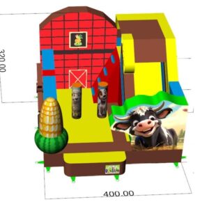 Farm slide, obstacle course