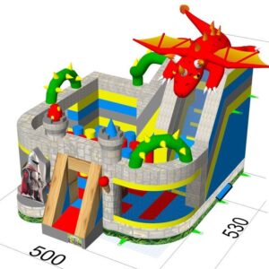 Dragon slide, obstacle course