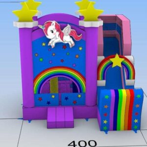 Mini pony slide, obstacle course