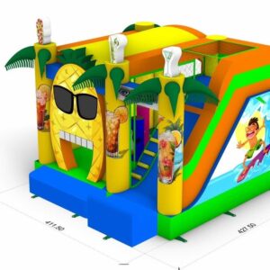 Surf slide, obstacle course