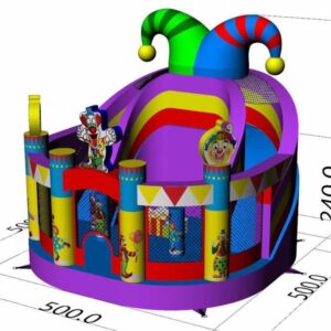 Circus slide, obstacle course