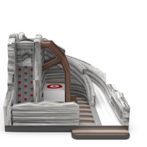 Slide with base jump tower