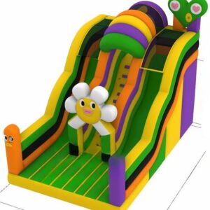 Flower slide bouncy castle