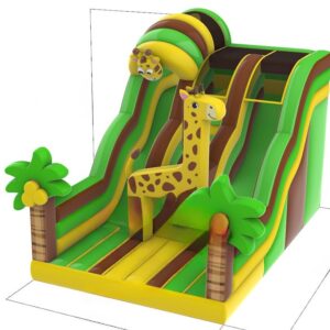Giraffe slide bouncy castle