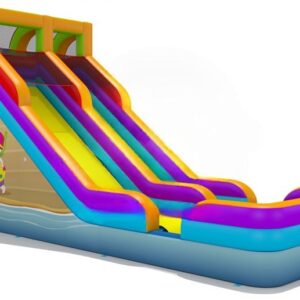 Beach water slide bouncy castle