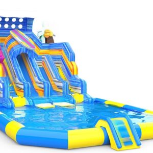 Apă alunecare castel cu placa de surf