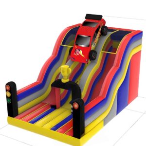 Racing car slide bouncy castle
