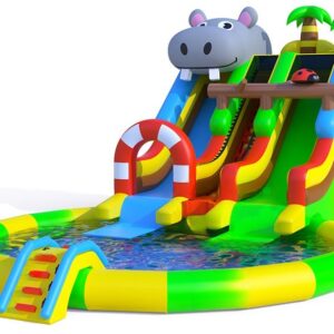 Water slide bouncy castle