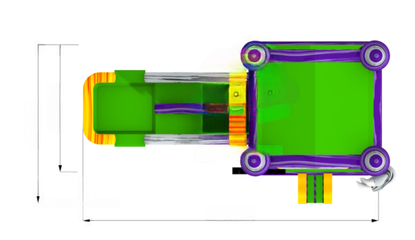 Frankenstein vizes csúszdás légvár - imagine 3
