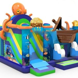 Octopus slide, obstacle course