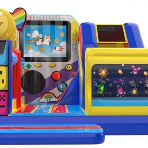 Playground slide bouncy castle