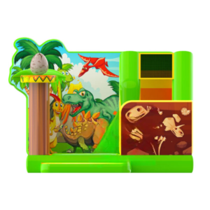 Dinosaur slide bouncy castle