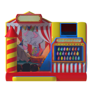 Circus slide bouncy castle