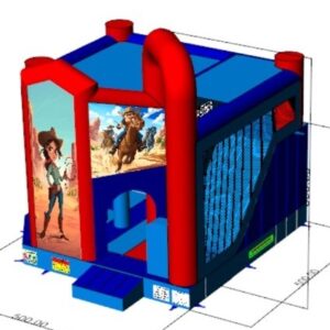 Cowboy slide, obstacle course