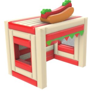 Inflatable hot dog tent