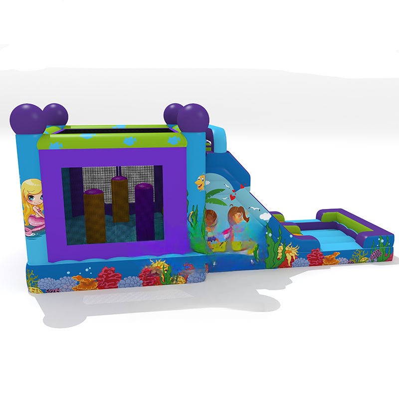 Halacskás duplacsúszdás, akadályos légvár - Image 3