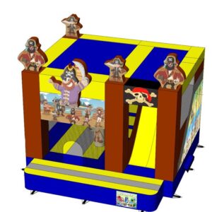 Pirate slide, obstacle course