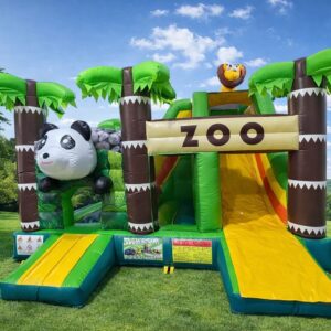 HJ103 Állatkert csúszdás, akadályos légvár