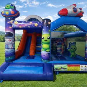 HJ137 Astronaut bouncy castle with sliding obstacles