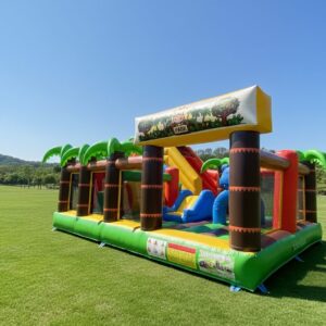 HJ34 Gekkó park csúszdás, akadályos játékpark