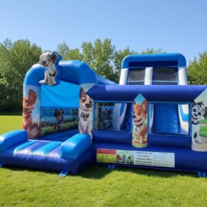 HJ71 Kutyák csúszdás, akadályos légvár