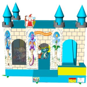 HJ107 Varázsló csúszdás, akadályos légvár