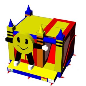 HJ108 Smile csúszdás, akadályos légvár