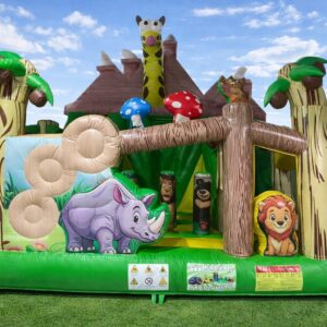 HJ75 Safari duplacsúszdás, akadályos légvár